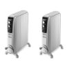 De'Longhi Dragon 4 TRD41025T Oil Filled Radiator - White & Dragon 4 TRD40820T Oil Filled Radiator- White