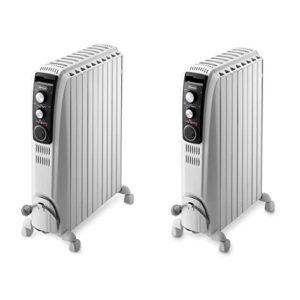 De'Longhi Dragon 4 TRD41025T Oil Filled Radiator - White & Dragon 4 TRD40820T Oil Filled Radiator- White