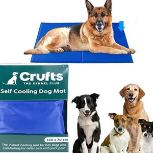 Extra Large Crufts 110 X 70CM PET DOG CAT SELF COOLING MAT MATTRESS HEAT RELIEF NON-TOXIC BEDDING