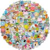 Stickers for Water Bottles, 300 Pcs/Pack Cute Vinyl Waterproof Vsco Laptop Skateboard Stickers Aesthetic Computer Hydroflask Phone Stickers for Kids Teens Girls