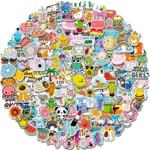 Stickers for Water Bottles, 300 Pcs/Pack Cute Vinyl Waterproof Vsco Laptop Skateboard Stickers Aesthetic Computer Hydroflask Phone Stickers for Kids Teens Girls