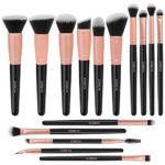 Makeup Brushes 15Pcs Makeup Brush Set Premium Synthetic Kabuki Brush Cosmetics Foundation Concealers Powder Blush Blending Face Eye Shadows Brush Sets