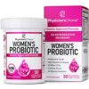 Prebiotics & Probiotics for Women - Science Backed ProCran - Organic Prebiotics, 50 Billion CFU, D-Mannose & Cranberry for Digestive, Immune, Feminine Health, Soy & Dairy Free, 30 Vegan Capsules