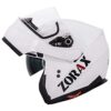 Zorax White S (55-56cm) ZOR-838 Double Visor Modular Flip up front Motorcycle Motorbike Helmet ECE 2205 Approved