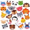 24 Pcs 5D DIY Kids Animal Diamond Painting Stickers Beginner Diamond Painting Kits, Digital Diamond Paint