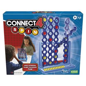 Connect 4 Spin Game, Features Spinning Connect 4 Grid, 2 Player Board Games for Family and Kids, Strategy Board Games, Ages 8 and Up