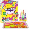 Marbling Paint Art Kit for Kids - Arts and Crafts for Girls & Boys Ages 6-12 - Craft Kits Art Set - Best Tween Paint Gift Ideas for Kids Activities Age 4 5 6 7 8 9 10 Year Old - Marble Painting Kits