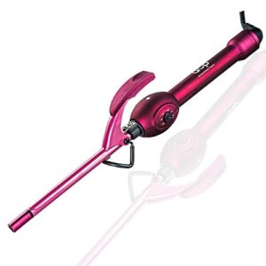 9mm Thin Curling Wand Hair Curler, MBHAIR 3/8 Small Barrel Skinny Hair Curling Iron Wand Professional Super Tourmaline Ceramic Barrel Small Tongs for Short and Long Hair