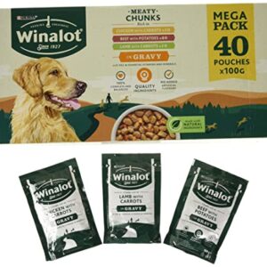Winalot Dog Food Mixed in Gravy, 40 x 100g