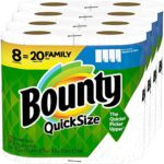 Bounty Quick Size Paper Towels, White, 4 Packs Of 2 Family Rolls = 8 Family Rolls
