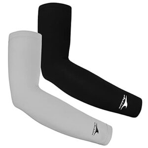 Achiou Cooling Ice Silk Arm Sleeves, Summer UV Sun Protection Compression Sleeves UPF 54+ for Women Youth Outdoor Sports