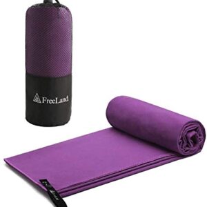FreeLand Microfiber Camping Towels Quick Dry Super Absorbent for Backpacking Beach Swimming Hiking Travel
