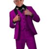 Wedding Suit for Boys Purple Classic 3 Piece Formal Dress Suit Slim Fit for Big Boy