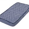 Bacati - Tribal/Aztec Muslin Quilted Changing Pad Cover (Small Triangles, Navy)